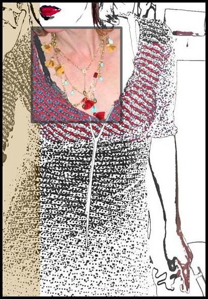 Patches And Gretchen Dripping in Flirty Fishing Necklace